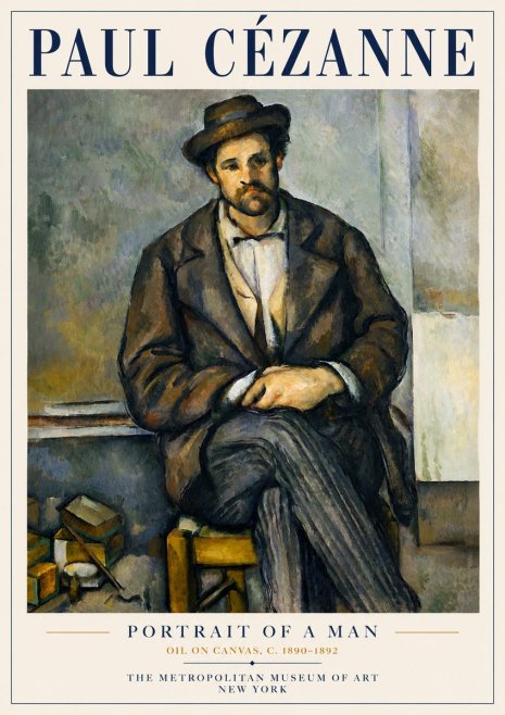 Paul Cézanne Portrait of a Man III No5 - Poszter